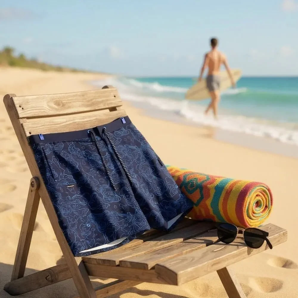 ZeroXposur Mens XXL Blue Swim Trunks Board Shorts UPF 50+ Quick Dry Pockets NWT